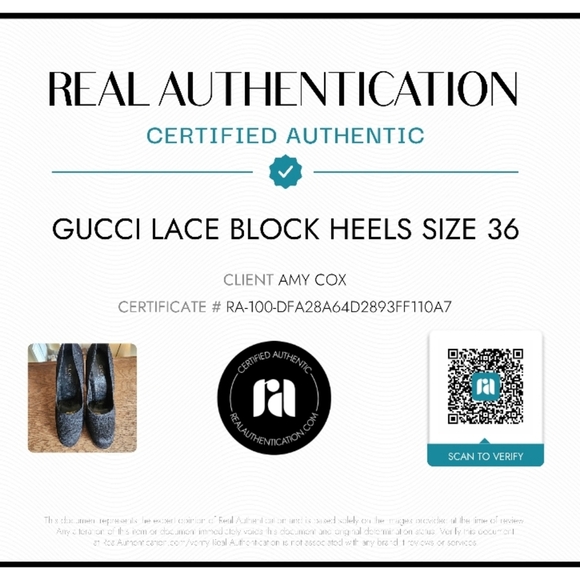 Gucci Black Lace Platform Heels Size 36 Italy Authentic RA Verified Designer - Picture 16 of 16